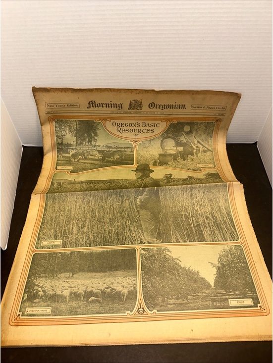 Other - 1925 Morning Oregonian New Year’s Edition Portland Oregon Newspaper
